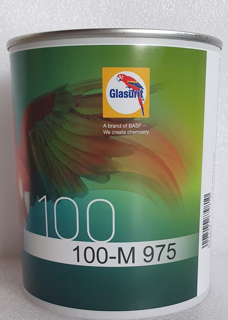 Glasurit Wasserlack 100 M 975 Silber fein in 1 ltr.
