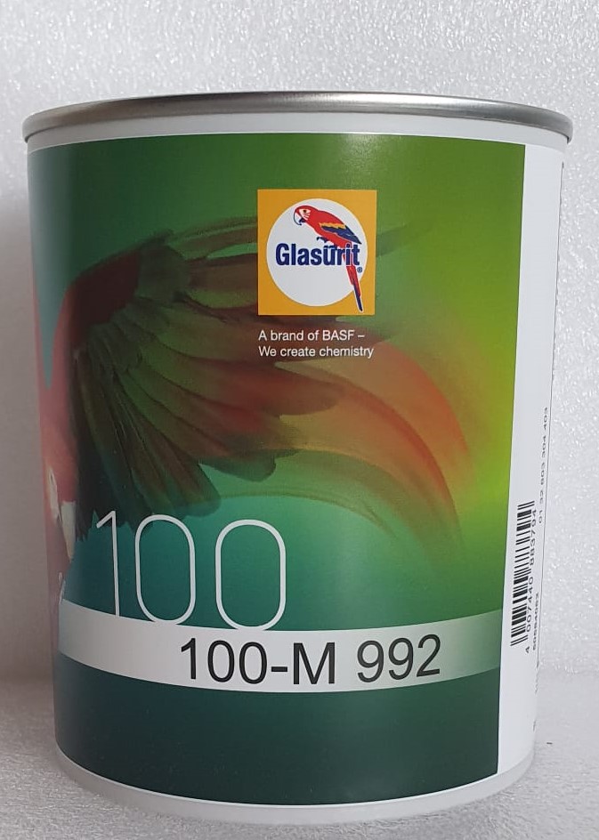 Glasurit Wasserlack 100 M 992 Brillantsilber extra fein in 1 ltr.