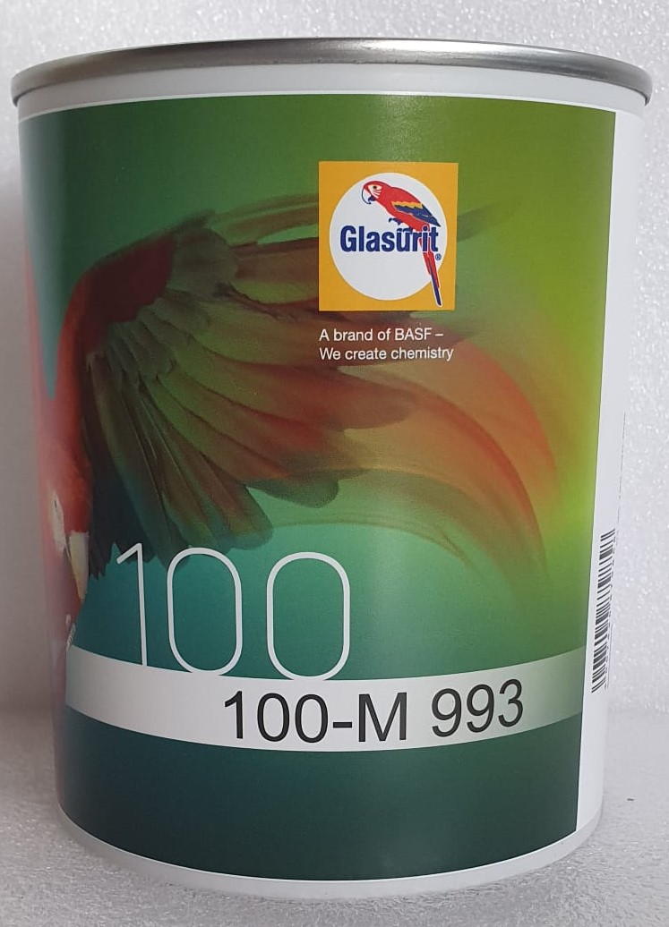 Glasurit Wasserlack 100 M 993 Brillantsilber fein in 1 ltr.