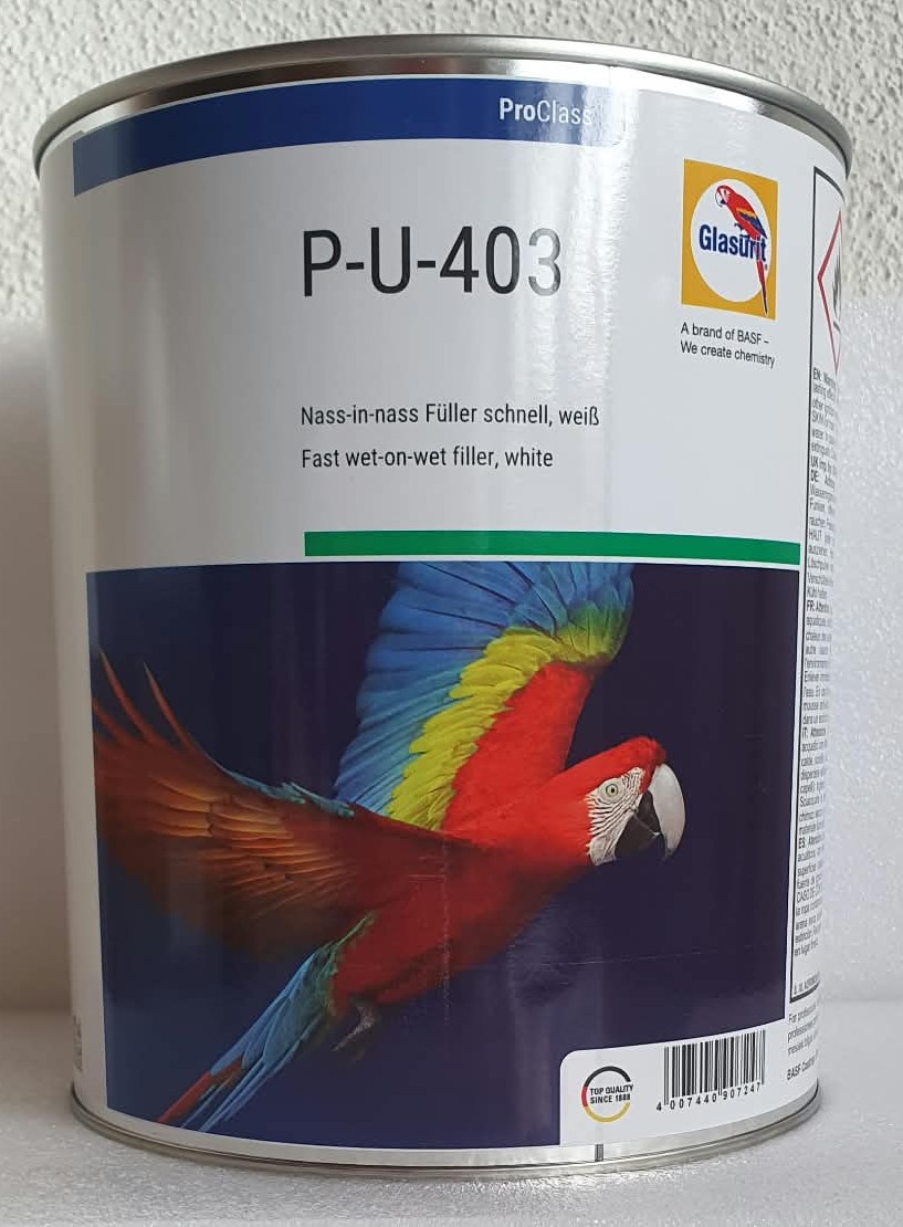 Glasurit Nass-in-nass Füller weiß P-U 403 in 3 Liter 
