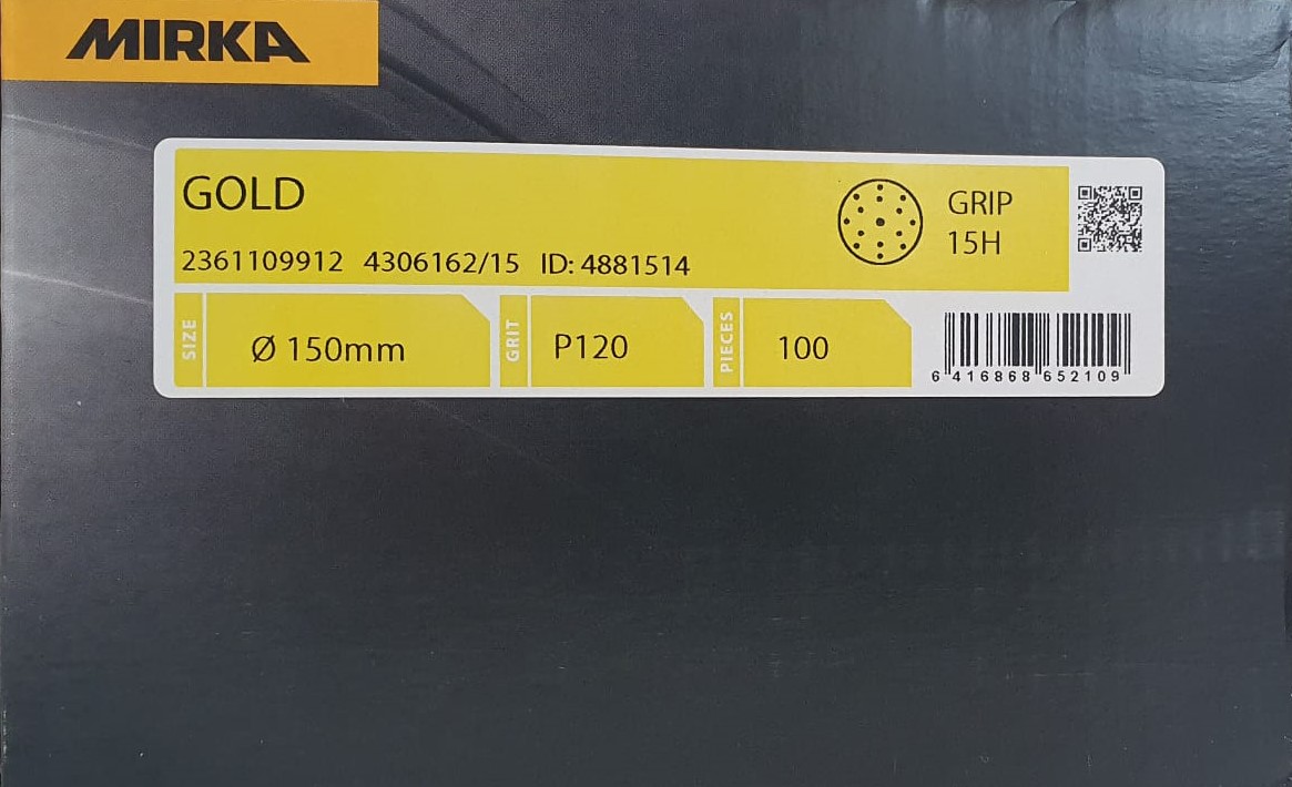 Mirka Gold Scheiben 150 mm K 120