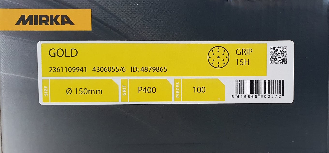 Mirka Gold Scheiben 150 mm K 400