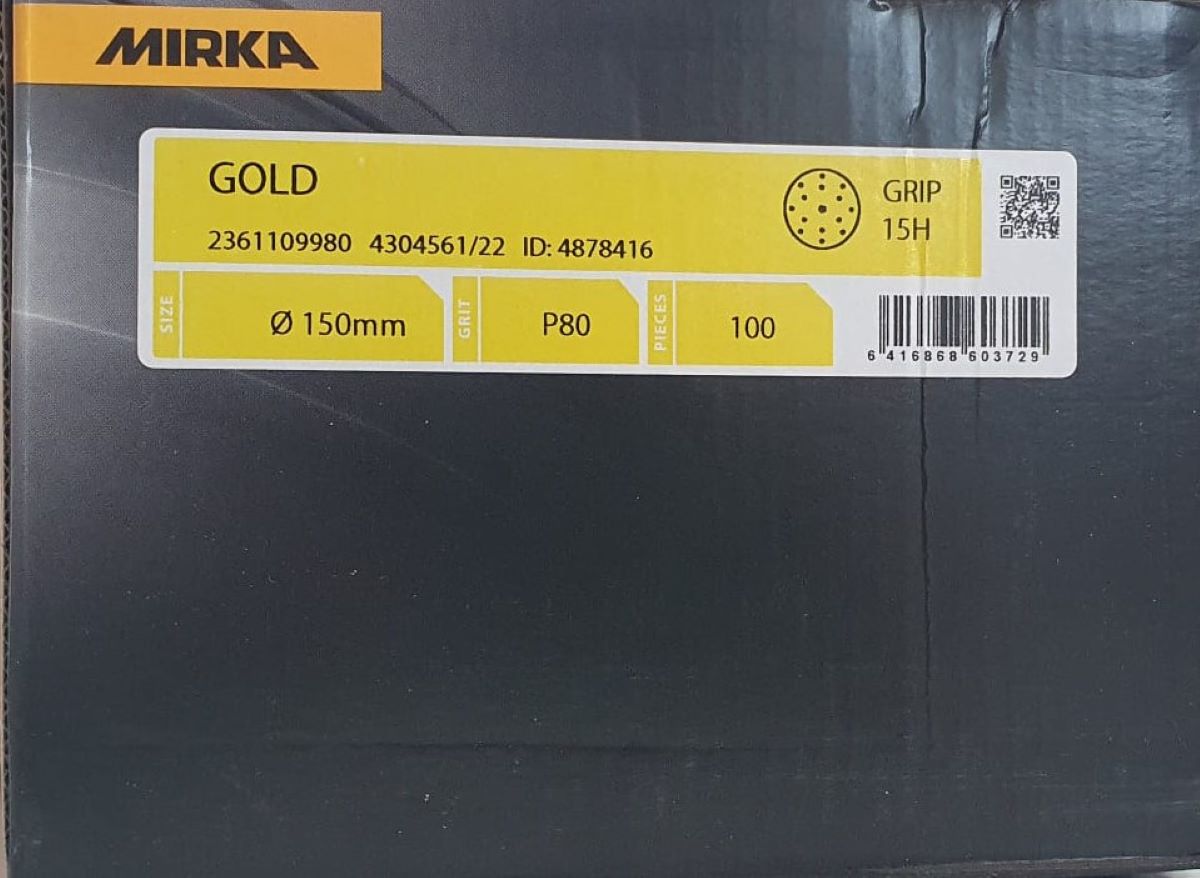 Mirka Gold Scheiben 150 mm K 080
