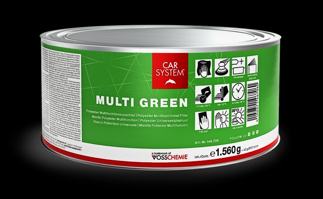 Multi Green Spachtel 1,56 kg Dose + Härter