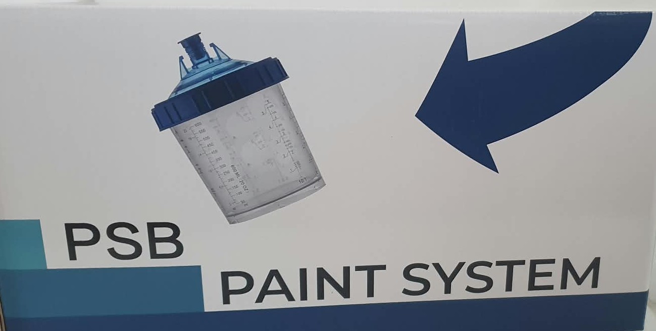 ALD 24 PSB Paint System Becher 36312, Karton 50 Stück 125 my 400ml mit Außenbecher