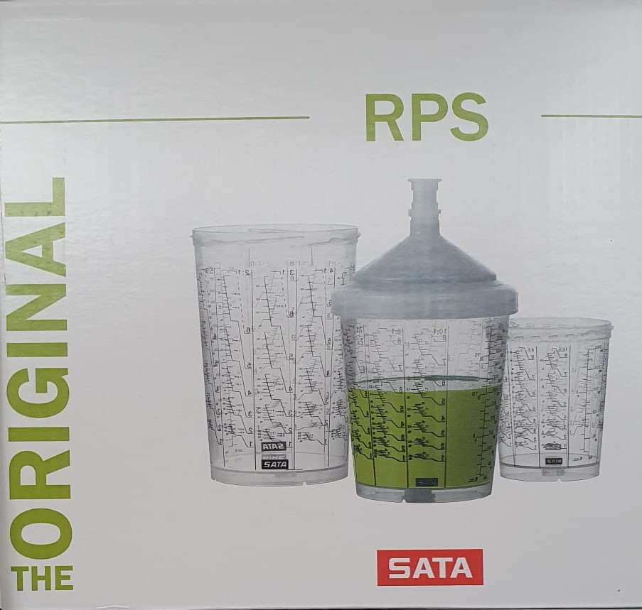 Sata RPS Becher 0,6 ltr. ,200µ  mit Deckel und Stecksieb, 50 Stück