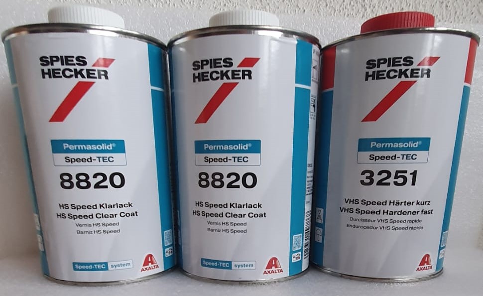 Spies Hecker Klarlack Set 8820 Speed TEC Klarlack 2 Liter + 3251 Härter kurz 1 Liter