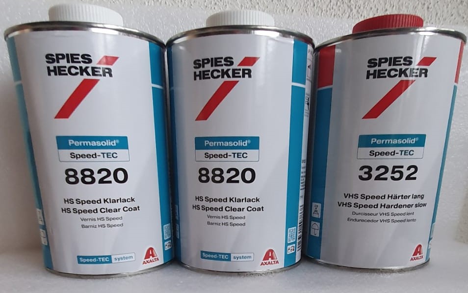 Spies Hecker Klarlack Set 8820 Speed TEC Klarlack 2 Liter + 3252 Härter lang 1 Liter
