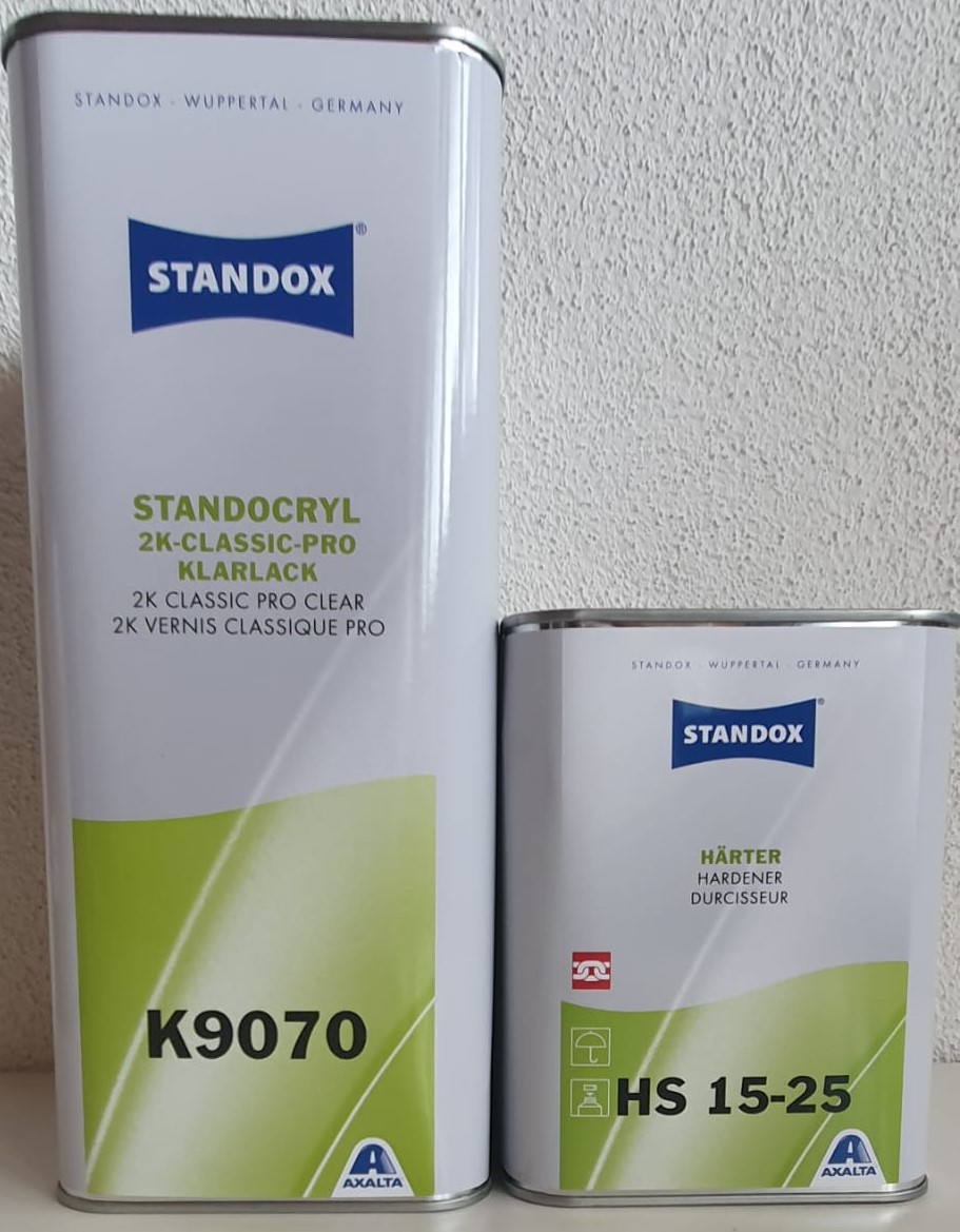 Standox2K-Classic-Pro-Klarlack K9070- SET mit HS Härter normal 15-25  7,5 Liter