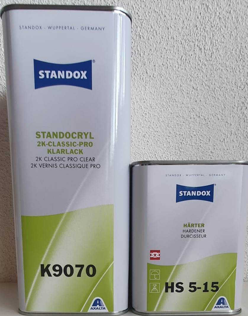 Standox2K-Classic-Pro-Klarlack K9070- SET mit HS Härter kurz 5-15  7,5 Liter