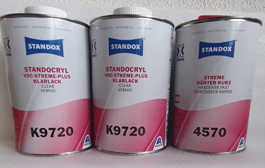 Standox 2K VOC Xtreme Plus Klarlack K9720 SET mit Härter 4570 kurz 3 Liter