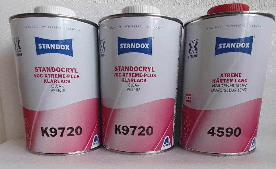 Standox 2K VOC Xtreme Plus Klarlack K9720 SET mit Härter 4590 Lang 3 Liter