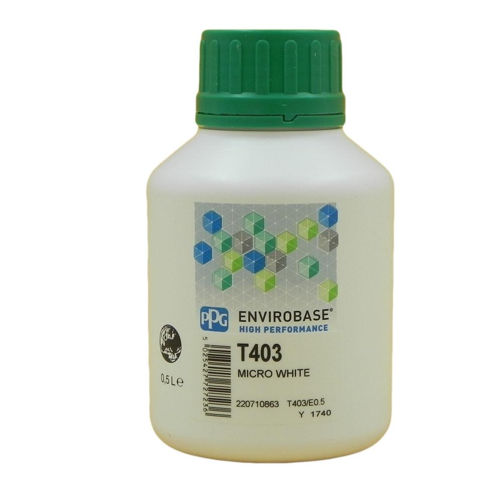 PPG Wasserlack T403 Micro White in 0,5 ltr. Enviro