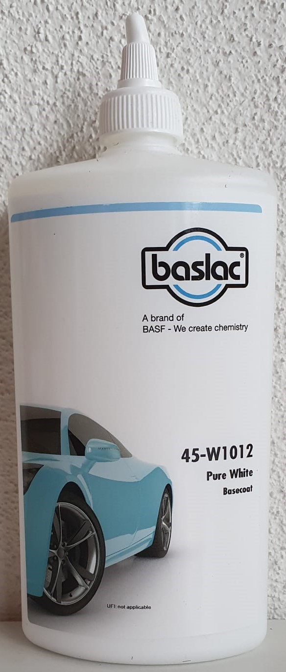 Baslac Wasserlack W1012 Pure White in 0,5 Liter