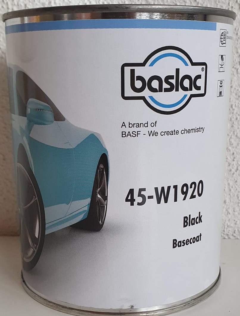 Baslac Wasserlack W1920 Black in 1 Liter