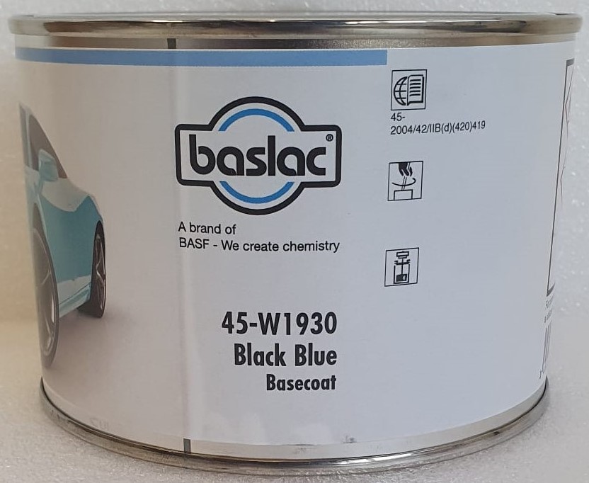 Baslac Wasserlack W1930  Black Blue in 0,5 Liter