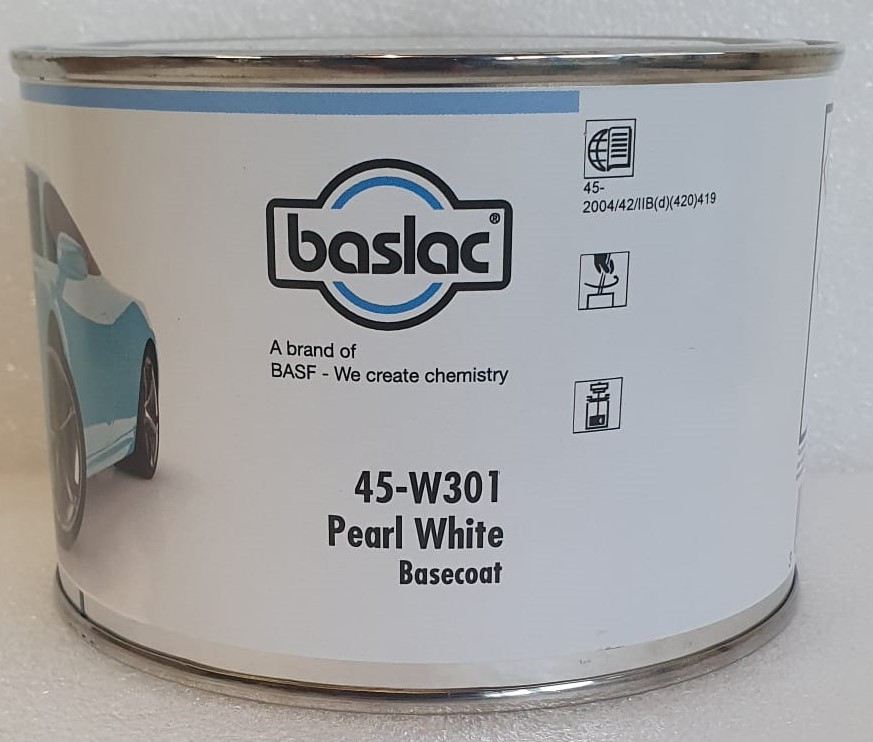 Baslac Wasserlack W301  Pearl White in 0,5 Liter