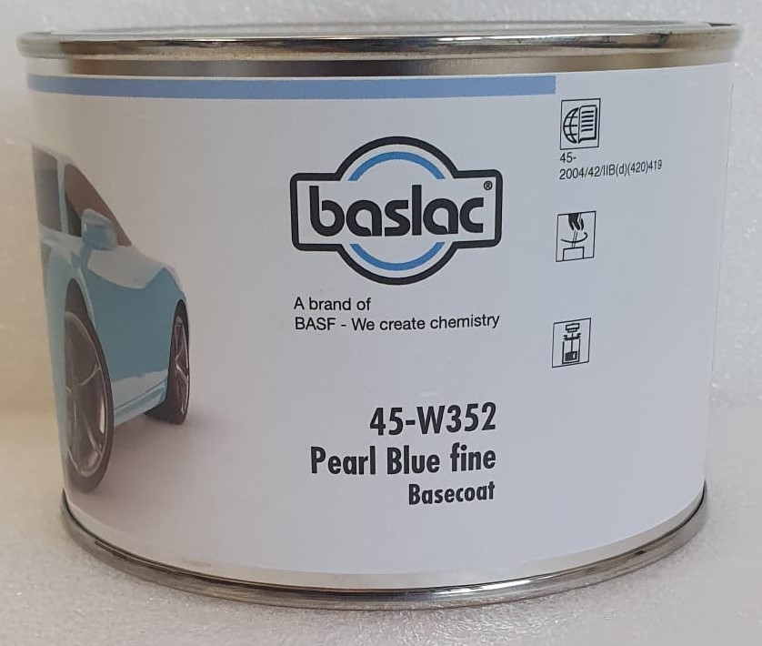 Baslac Wasserlack W352 Pearl Blue Fine in 0,5 Liter