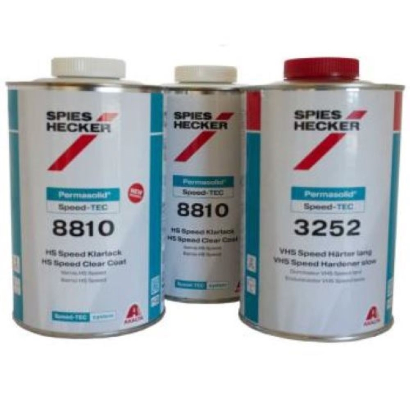 Spies Hecker Klarlack Set 8810 Speed TEC Klarlack 2 Liter + 3252 Härter Lang 1 Liter