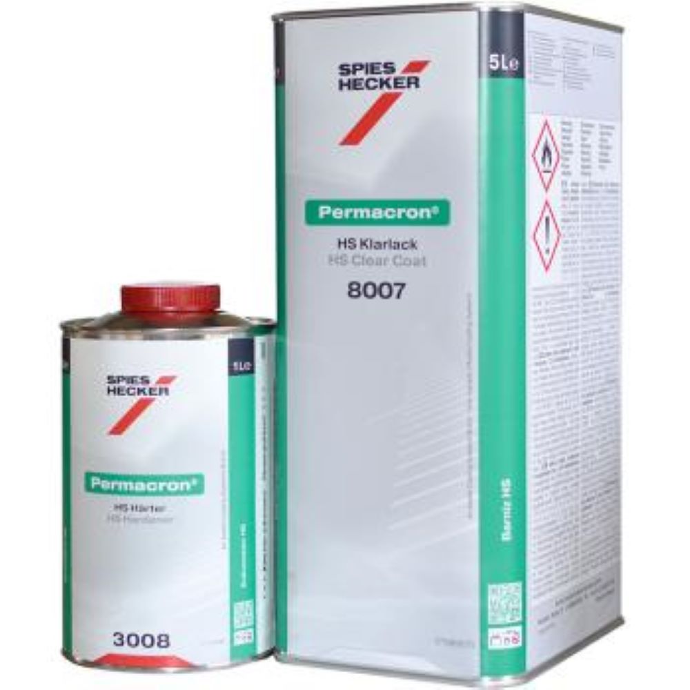 Spies Hecker Klarlack Set 8007 HS Klarlack + HS Härter 3008 normal 7 Liter